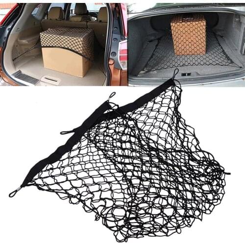 POSSBAY Universal Auto Car Trunk Net Bag Rear Cargo Luggage Organizer Storage Net Nylon Seat Back Trunk Storage Organizer Bags