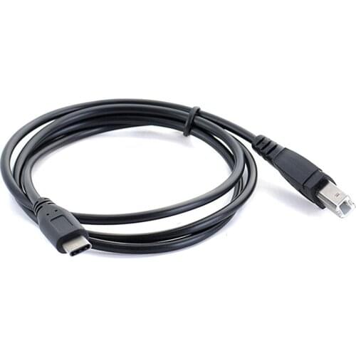USB-C Type-c Male To USB B Type Male Data Cable 1m Cord For Cell Phone&Printer&Electronic Organ Wholesale