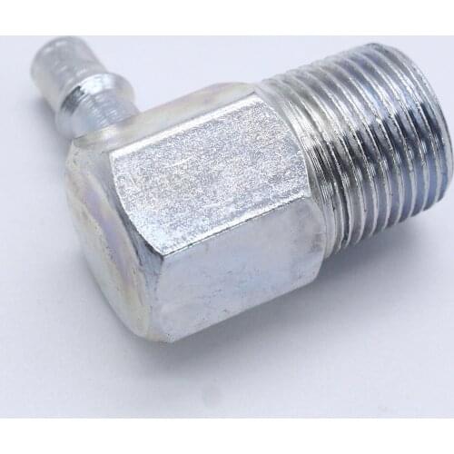 90 Degree Intake Manifold Vacuum Fitting 3/8" NPT to 1/4" Barb Nipple 1x