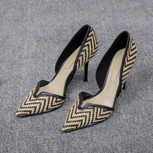 Woman Striped Flat Boat Shoes Summer Shallow Pointed Toe Casual Shoes Comfortable Fashion Women Shoes