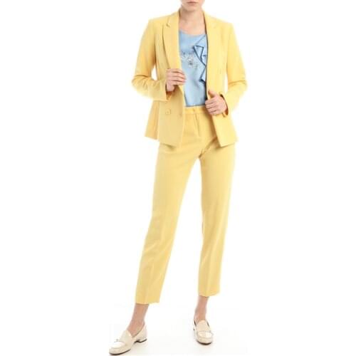 Women Blazers Set Womens Suit Female 2 Pieces Set Double-Breasted Suit Jacket & Pencil Pants Casual Office Lady Suits