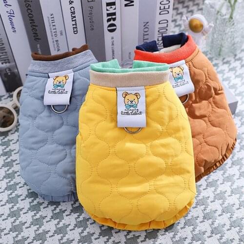 Pet Winter Dog Clothes Puppy Warm Cotton Coat Dogs Thicken Vest Costume For Small Dogs Chihuahua Frence Bulldog Ropa Para Perro