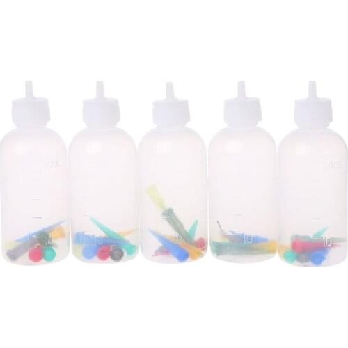 5PCS Jam Painting Squeeze Bottles With 35 Nozzles Cake Decor 50ML Baking Pastry