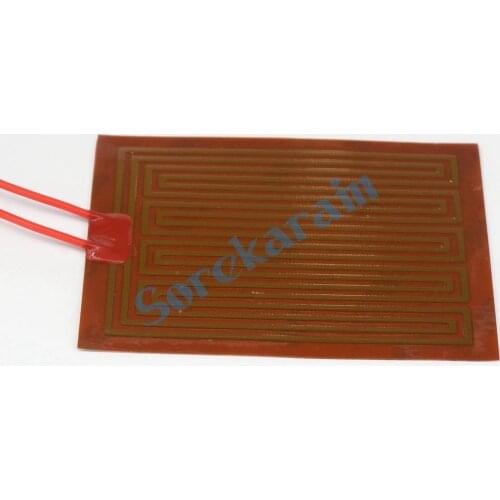 80x100mm 35W 12V Electrical Wires DC Flexiable Eeletric Polyimide Film Heater Heating element