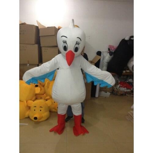 White Pigeon Dove Petrel Sea Swallow Haishen Salangane Bird Mascot Costume Adult Character Shop Celebration Advertising Mascot