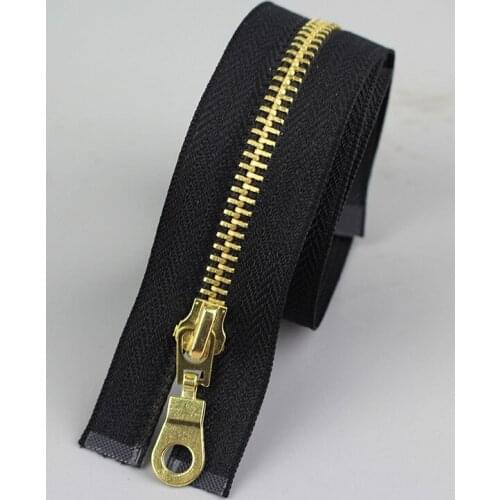 Free shipping 5pcs/lot 5# black Clothes metal zipper golden teeth zipper bag zipper 70cm 80cm