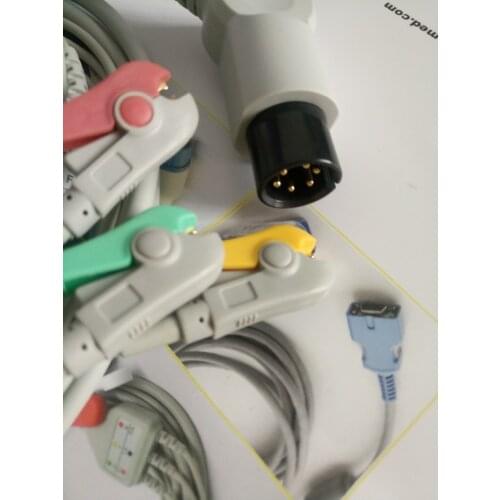 Free Shipping kmtkeramed for MINDRAY MEK COMEN,WELCH ALLYN,GOLDWAY,SPACELABS,PRO1000Biolight One-Piece Series Patient Cable