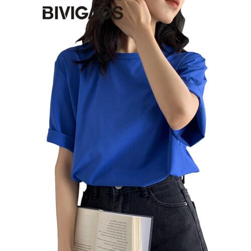 Женские свободные футболки BIVIGAOS China At AliExpress