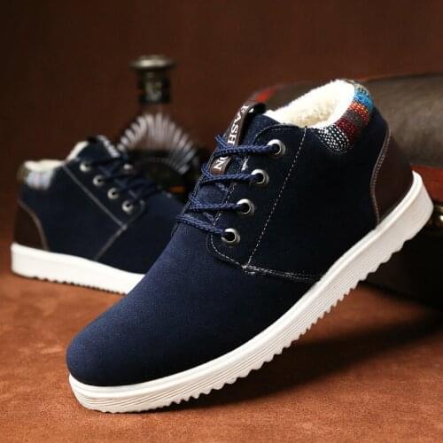 Mens Vulcanized shoes Fashion Men Boots Warm Men Snow Boots Couple Winter Shoes Comfortable Botas Hombre Outdoor Men Sneaker