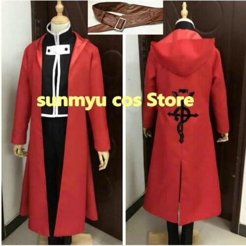 Fullmetal Alchemist Edward Elric Cosplay Costume,Custom Size Halloween Wholesale