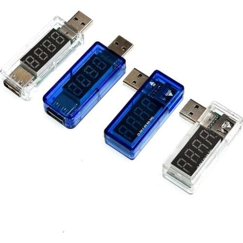 1pcs Digital USB Mobile Power Charging Current Voltage Tester Meter Mini USB Charger Doctor Voltmeter Ammeter