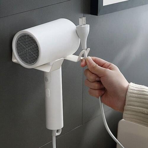 New Hair Dryer Holder Rack Barber Salon Styling Storage Straighteners Organizer Hairdryer Stainless Steel Stand Bracket