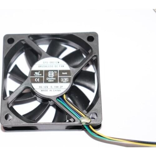 EFS-06C12M PWM FAN 60mm Computer Chassis Fan 4PIN 6cm 12V Mute Low Heat Sink 6015