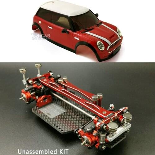 FTRC MINID Drift RC Car Model 1/28 Body Shell Chassis Upgraded Parts KIT For DIY BMW MINI Racing Vehicle Toy THZH1072-SMT5
