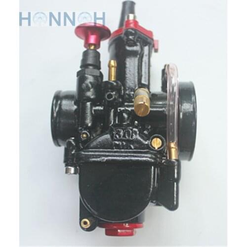 30mm Motorcycle Carburetor Carburador for PWK Mikuni Universal Motorcycle Black Carburetor Scooter Motocross With Power jets