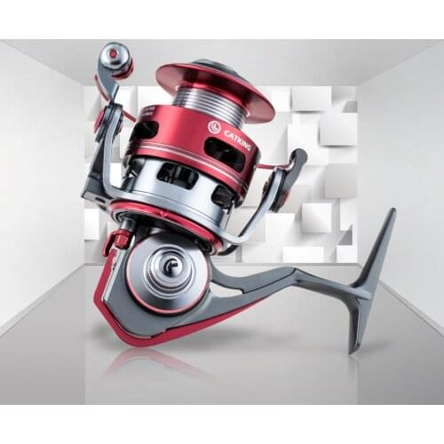 Red fishing reel full metal fishing reel sea rod rock fishing spinning wheel luya sea fishing reel fishing reel