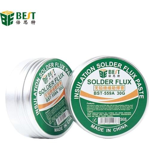 BEST 559A 30g Lead-free Halogen-Free Flux No -Clean SGS Liquid Rosin Soldering Welding Paste Flux Crease