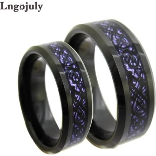 Fashion 6MM 8MM Couple Ring Tungsten Carbide Ring Wedding Ring Jewelry Engagement Wedding Party Tungsten Ring For Men Women Gift