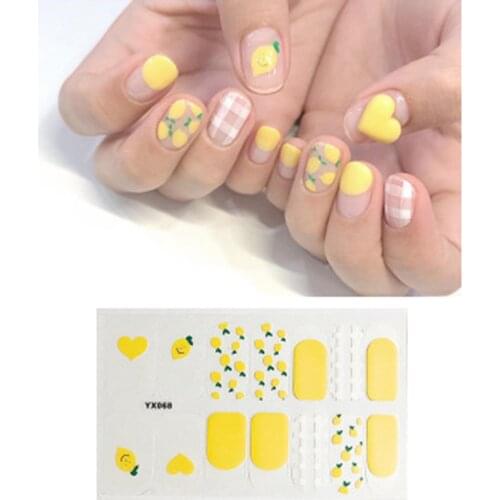 3Pcs Nail Sticker Environmentally Friendly Resin Ink Women Cartoon Waterproof Nail Art Stickers Full Cover Wrap Manicure Decor