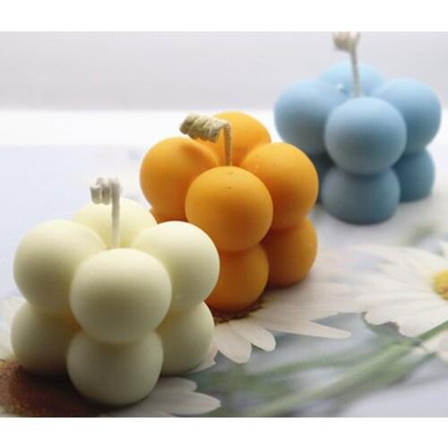 New DIY Candles Mould Soy Wax Candle Mold Aromatherapy Plaster Candle 3D Silicone Mold Hand-made Soy Aroma Wax Soap Candles Mold