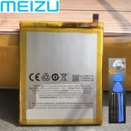 NEW Original 3070mAh BA611 Battery For Meizu M5 /M611H/M611 Series Mobile Phone +Tracking Number