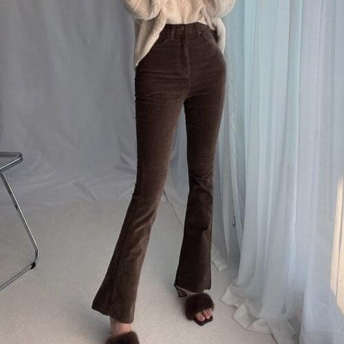 Solid Color Mid Waist Slim Fitting Jeans Female Wild Casual Straight Pants Stylish Retro Style All Match Streetwear Trousers