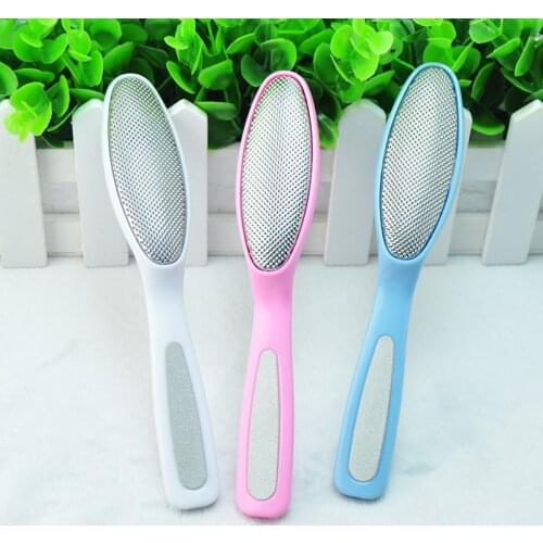 Wholesale 1000pcs ABS + Stainless Steel Pedicure Tool Grinding Foot Rasps Setback Scrub Nail File Foot Polish Buffing Dead Skin