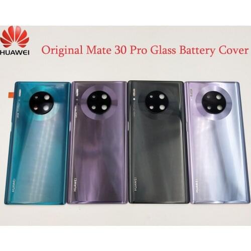 Original Huawei Mate 30 Pro Back Battery Cover Rear Glass Door Panel Case For Huawei Mate30pro Battery Cover+Camera Lens Replace