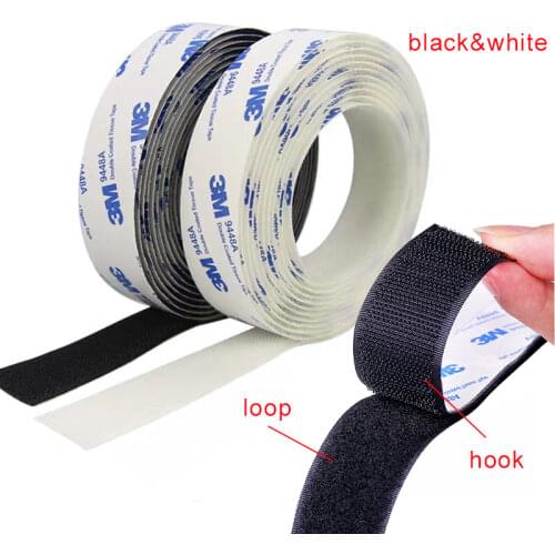 2-10cm strong self-adhesive velcros Hook and Loop Fastener Tape nylon sticker velcros adhesive with Glue for sewing DIY
