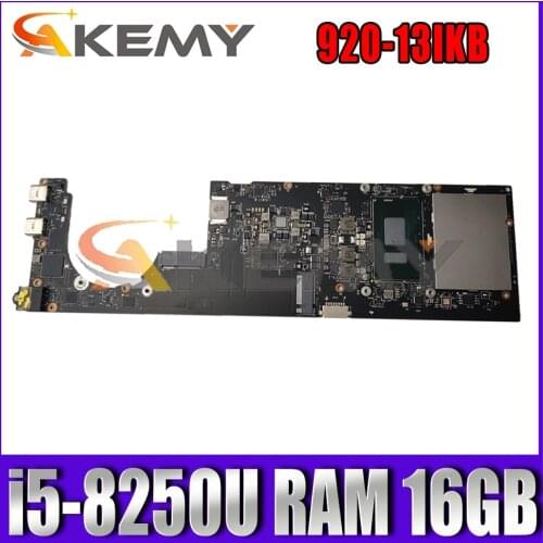 For Lenovo Yoga 920-13IKB laptop motherboard NM-B291 W/ CPU i5-8250U RAM 16GB FUR 5B20Q09582 5B20Q09564 100% test work Mainboard