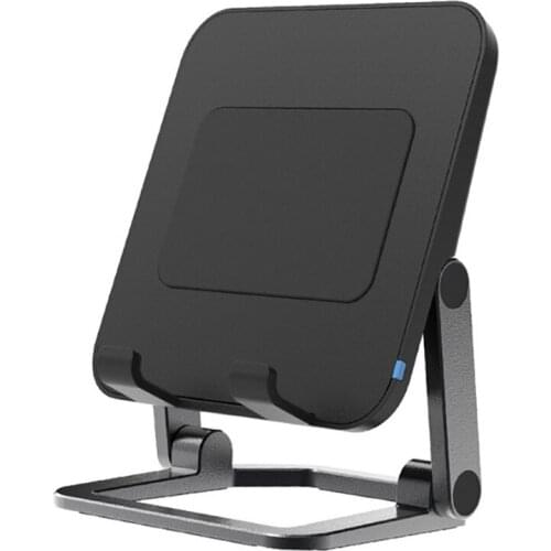 Adjustable Tablet Stand Holder - Foldable Desktop Stand Charging Dock Fast Charging QC3.0 15W Phone Stand Wireless Charger