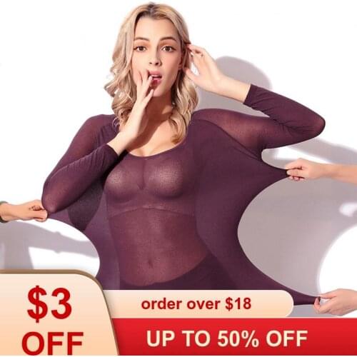 SeeBest Heated Thermal Underwear Set Women Sexy Warm Long Johns Seamless Winter Thermo Clothing Suit Merino Clothes Termo Tmall