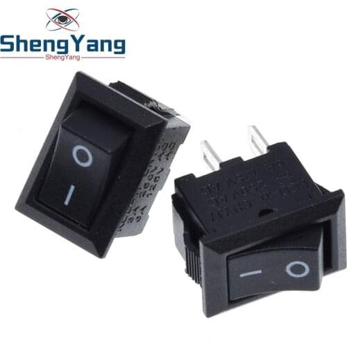 ShengYang 10pcs/lot 10*15mm SPST 2PIN ON/OFF G130 Boat Rocker Switch 3A/250V Car Dash Dashboard Truck RV ATV Home