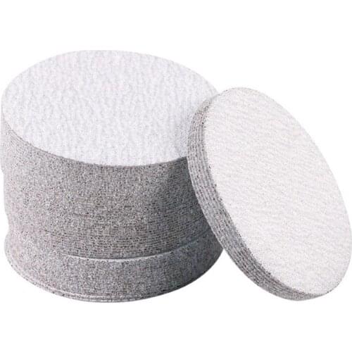 Grinder Disc 5 Inches 125MM Dry Grinding White Abrasive Paper Sandpaper Sucker Sanding Disc Electric Grinder Accessories Tool