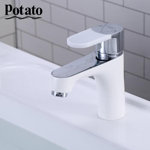 Potato 4 colors Bathroom Faucet Stainless Steel Basin Mixer Bathroom Accessories Tap Bathroom Sink Basin Mixer Tap p10223