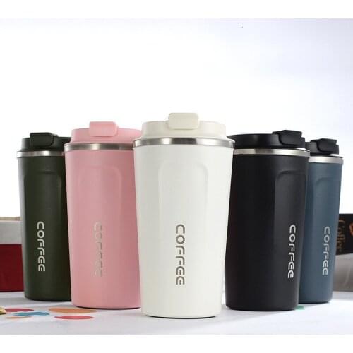 380ml/510ml Stainless Steel Coffee Thermos Mug Portable Car Vacuum Flasks Travel Thermo Cup Water Bottler Thermocup For Gifts