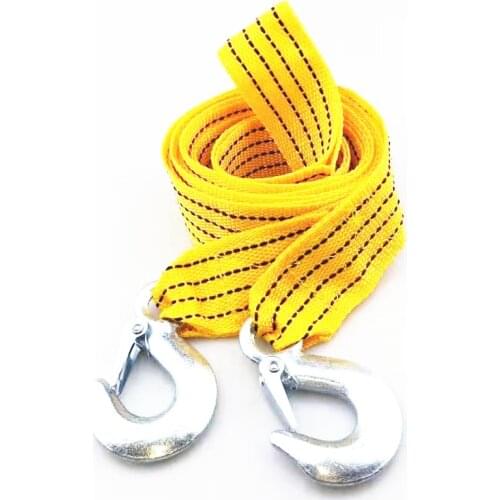 4M Heavy Duty 3 Ton Car Tow Cable Towing Pull Rope Strap Hooks for Skoda Octavia Fabia Rapid Superb Yeti Roomster