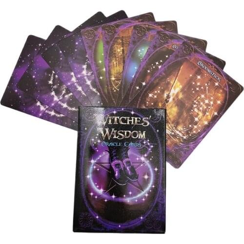 Witches Wisdom Oracle Cards Divination Fate Gameplay 48 Sheet Tarot Cards Family Entertainment Board Game Online Guidebook