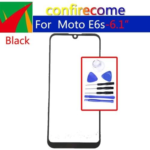For Motorola Moto E6S XT2025 XT2053 LCD Front Touch Screen Glass Outer Lens Replacement