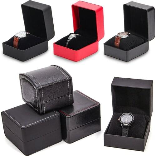 1 Wrist Watches Box Window Organizer Box for Save 6 Wrist Watches Case Boxes Jewelry Display Case Storage Holder