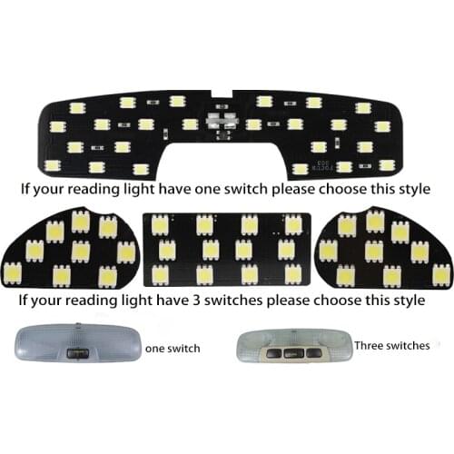 1Pc 12V White Car LED Map Dome Reading Light Interior Lamp For Ford Ecosport /Focus 2 MK2 2007-2014 2.0L 1.8L