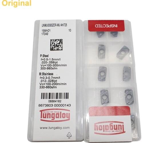 10pcs Original LNMU0303ZER Mill Blade Tungsten High Quality Carbide Insert Fast Feed Lathe Turning Plate CNC Milling Cutter Tool