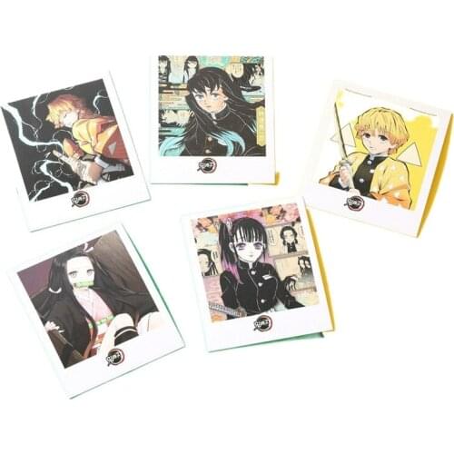 40 Photos Anime Demon Slayer Cosplay Card with Clip LanyardKimetsu No Yaiba Kamado Tanjirou Kamado Nezuko Cosplay Card Photos