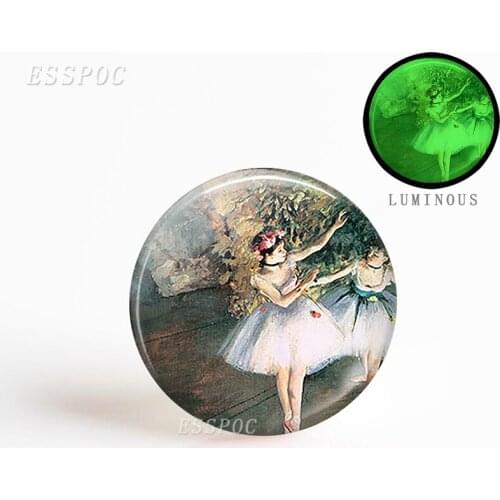 5PCS Fashion Accessories 1 PCS Degas Ballerinas DIY Pendant 25mm Round Glass Cabochon Dome Gemstone Jewelry