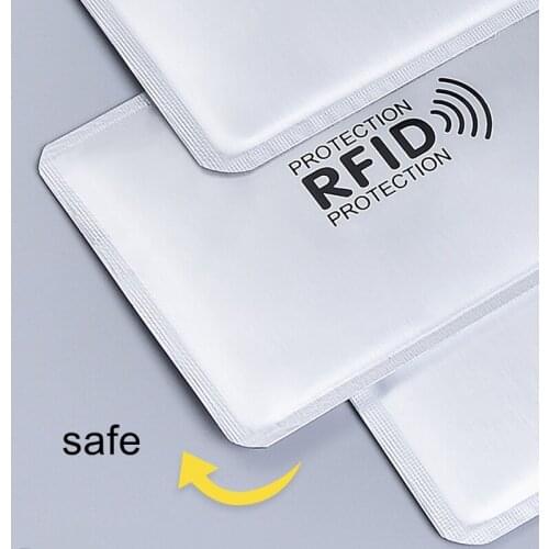 Anti-theft Anti Rfid Card Holder Blocking Reader Lock Id Bank Card Holder Case Protection Metal Credit Card Case Aluminium