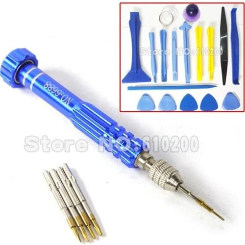 Free Shipping High Hardness 5 In 1 Multi Screwdriver Set + 17 In 1 Phone Opening Tools Phone Disassemble Tools Set Kit