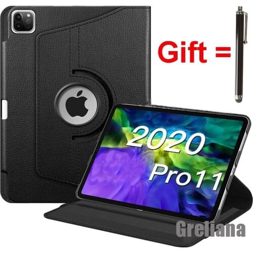 Case For Ipad Pro 11 2020 360 Rotating Folio Stand Smart Leather Funda Cover For Ipad pro 11 2nd Generation A2228 A2068 A2230