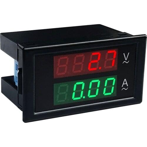 1pcs DL69-2042T AC 100A 0-500VA LCD digital display ammeter high precision ammeter with red green font working voltage 110V 220V