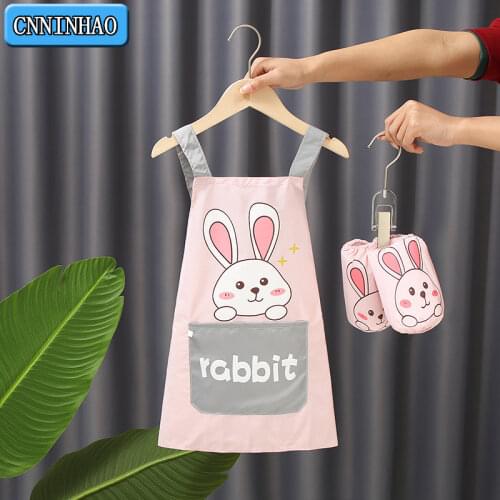 Baby Feeding Bib Children Art Smock Waterproof Apron, Childrens Cute Cartoon Painting Eating Clothes Anti-dirty Water Proof Bib