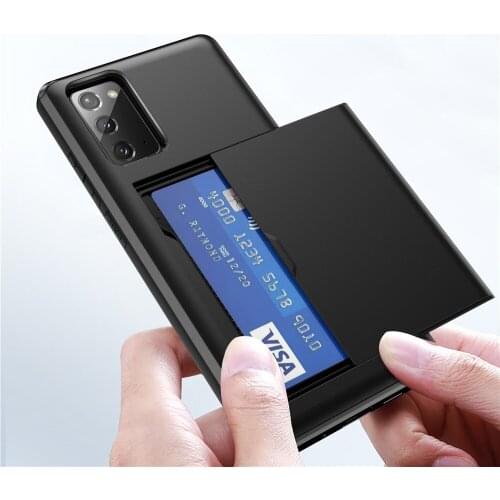 For Samsung Galaxy S20 Fe S20+ Ultra Coque Business Slide Armor Card Slots Cover For Samsung S20 Ultra Plus s20 FE 5G Case Funda